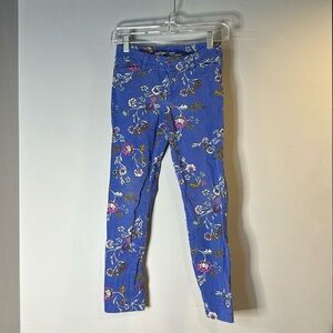 Blue Floral Printed pants-old navy pixie